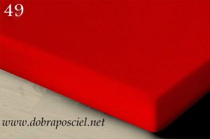 Prześcieradło z gumą jerseyowe 140/200 Ciemna cegła J-49